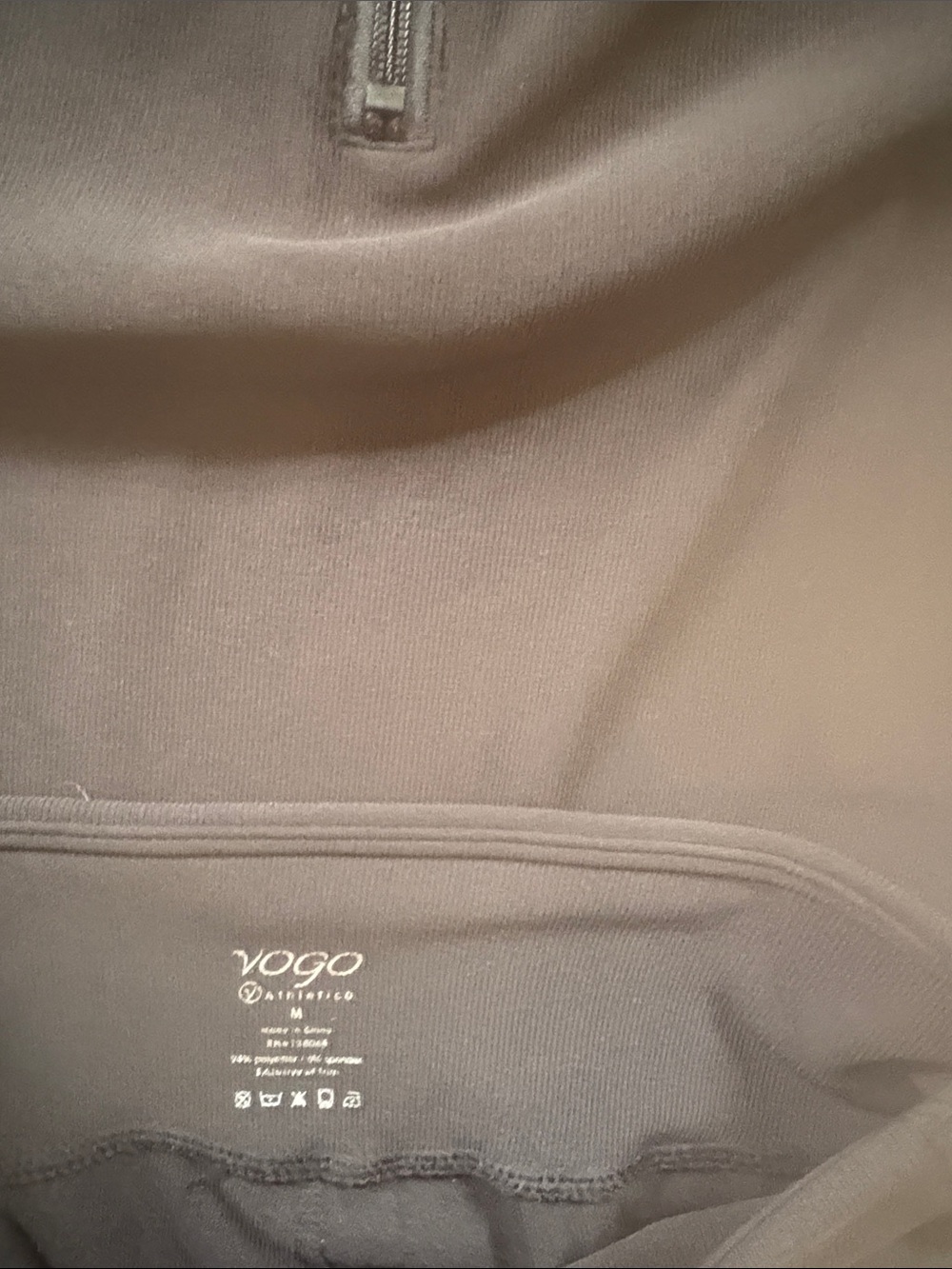VOGO athletics Black Quarter-Zip Performance Top & Leggings Set - Picture 4 of 7
